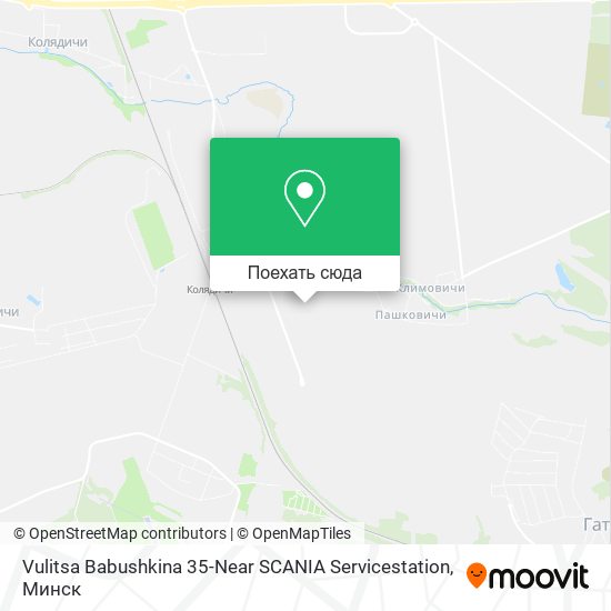 Карта Vulitsa Babushkina 35-Near SCANIA Servicestation