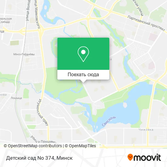 Карта Детский сад No 374