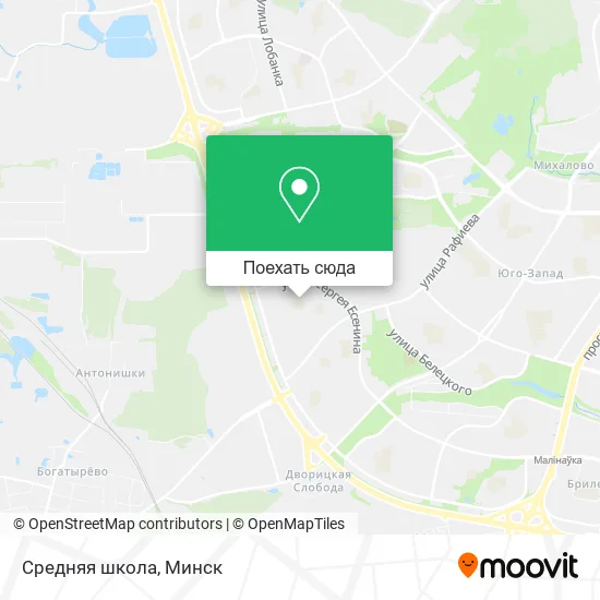 Карта Средняя школа