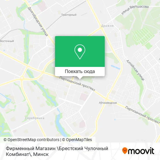 Карта Фирменный Магазин \Брестский Чулочный Комбинат\