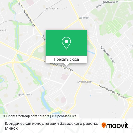 Карта Юридическая консультация Заводского района