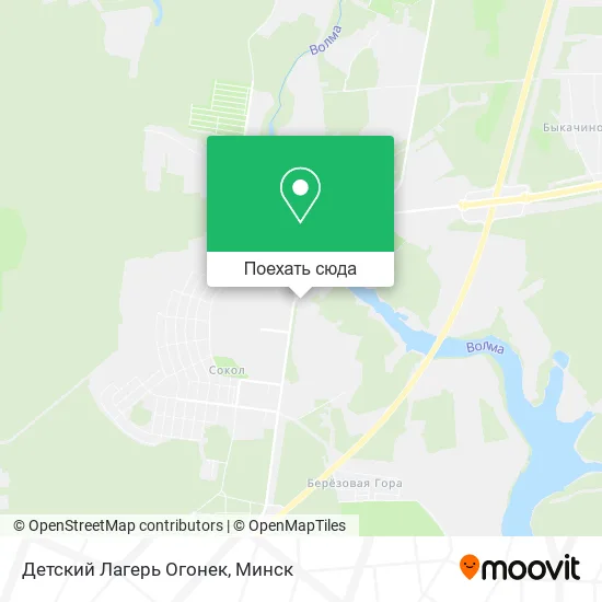 Карта Детский Лагерь Огонек