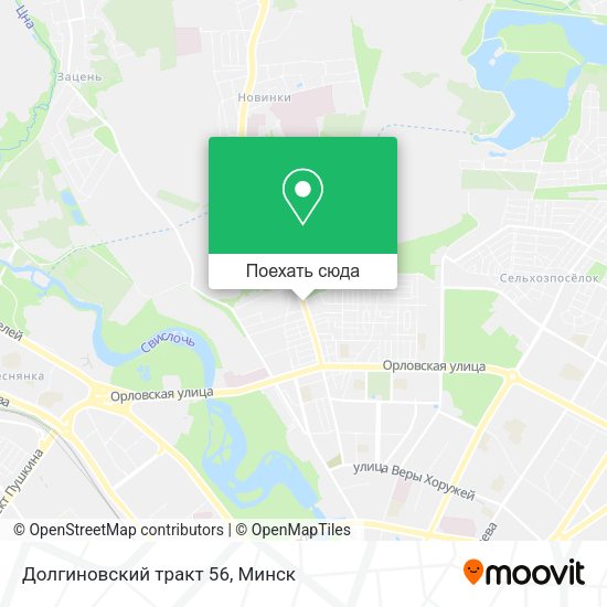 Карта Долгиновский тракт 56