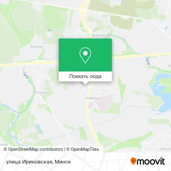 Карта улица Ириновская