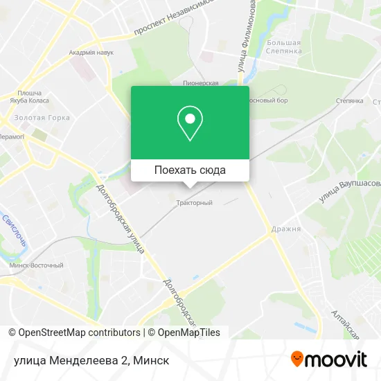 Карта улица Менделеева 2