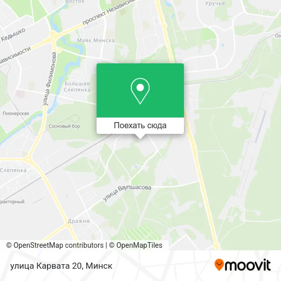 Карта улица Карвата 20