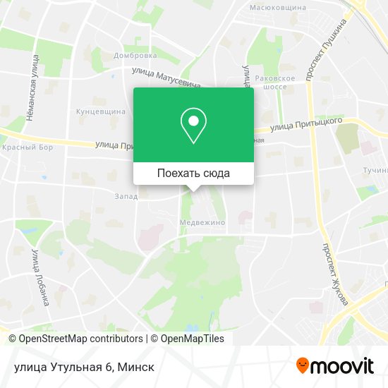 Карта улица Утульная 6