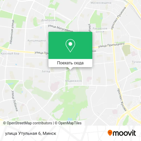 Карта улица Утульная 6