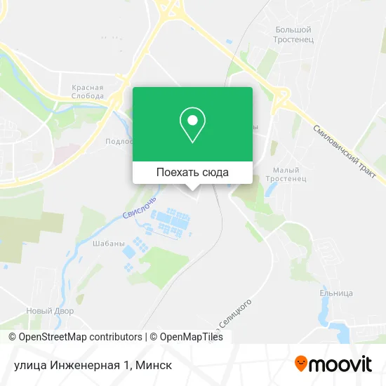 Карта улица Инженерная 1