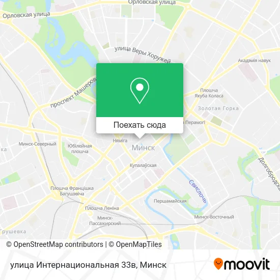 Карта улица Интернациональная 33в