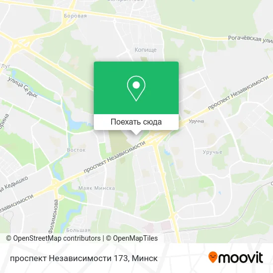 Карта проспект Независимости 173
