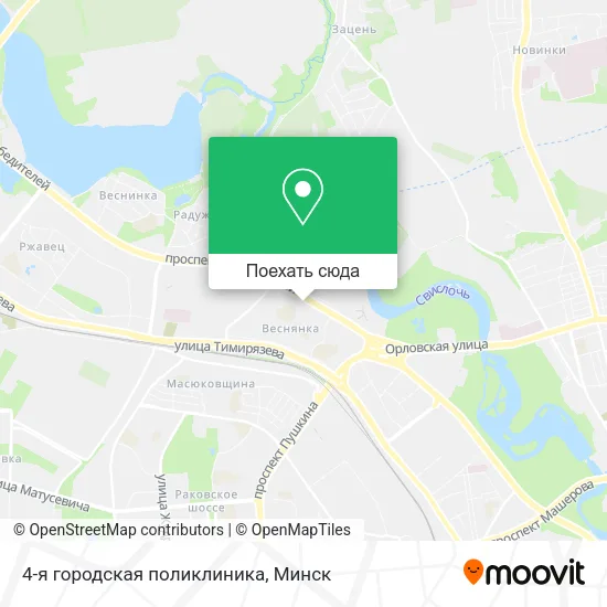 Карта 4-я городская поликлиника