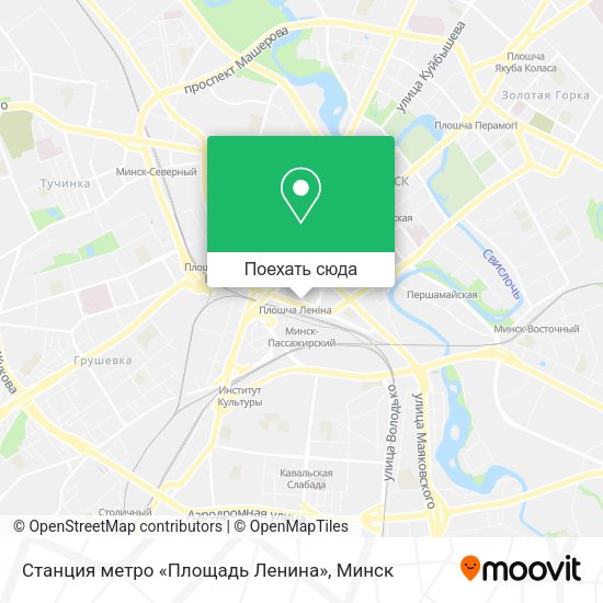Карта Станция метро «Площадь Ленина»