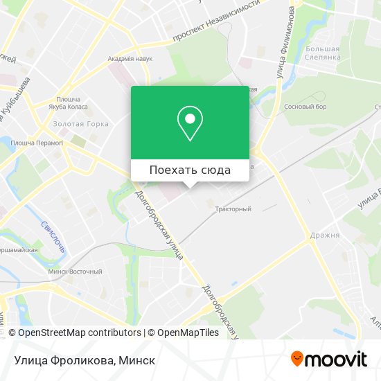 Карта Улица Фроликова