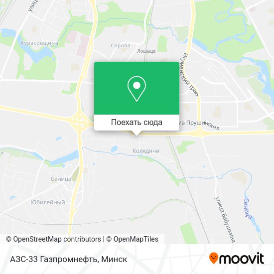 Карта АЗС-33 Газпромнефть