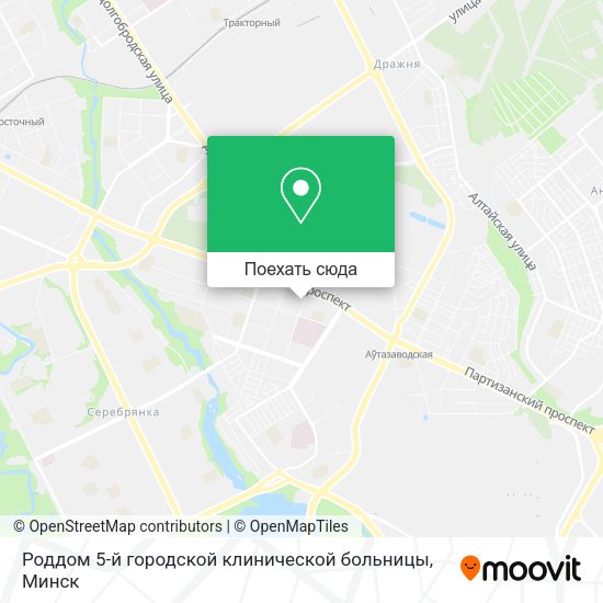 Карта Роддом 5-й городской клинической больницы