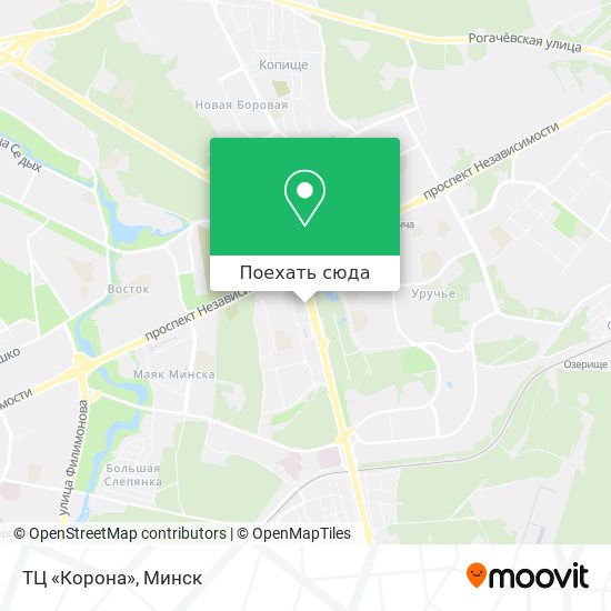 Карта ТЦ «Корона»