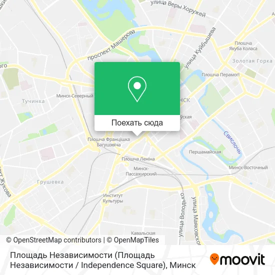 Карта Площадь Независимости (Площадь Независимости / Independence Square)