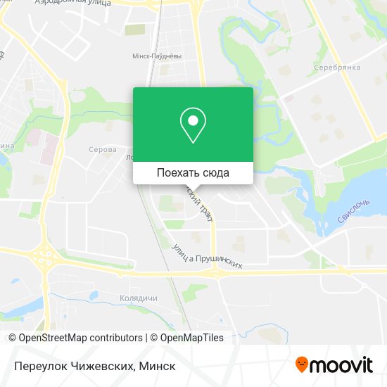 Карта Переулок Чижевских