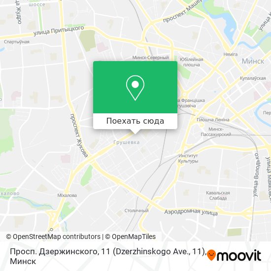 Карта Просп. Дзержинского, 11 (Dzerzhinskogo Ave., 11)