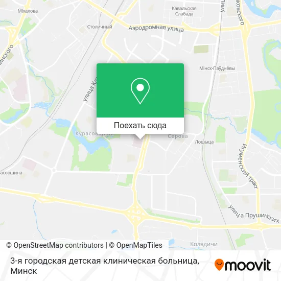 Карта 3-я городская детская клиническая больница