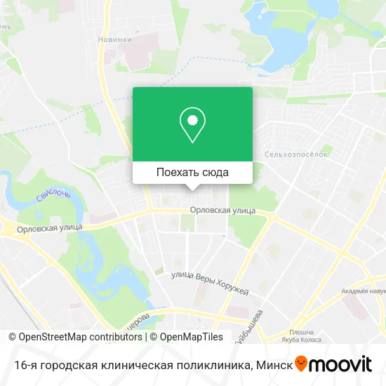 Карта 16-я городская клиническая поликлиника
