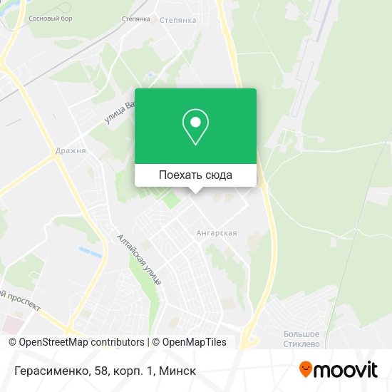 Карта Герасименко, 58, корп. 1