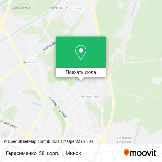 Карта Герасименко, 58, корп. 1