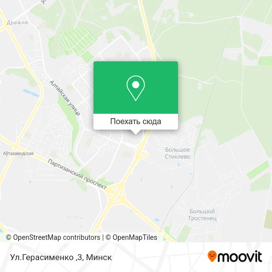 Карта Ул.Герасименко ,3