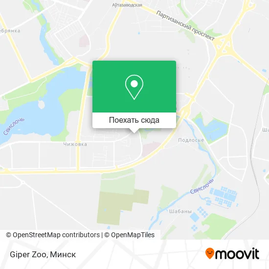 Карта Giper Zoo