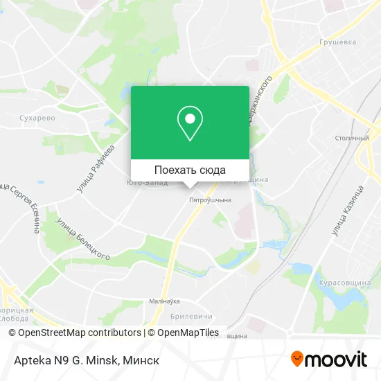 Карта Apteka N9 G. Minsk