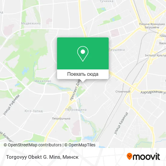Карта Torgovyy Obekt G. Mins