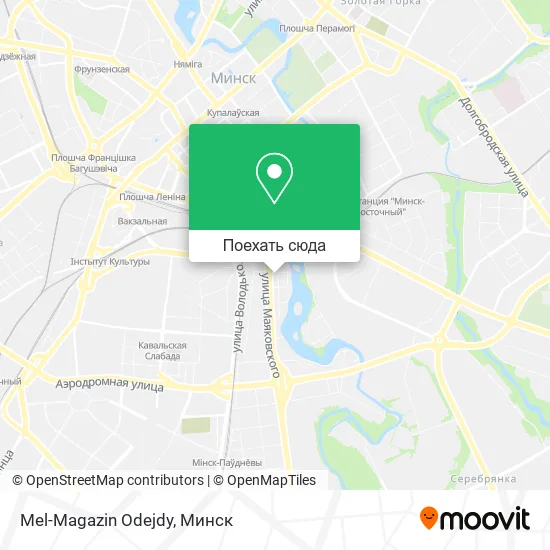 Карта Mel-Magazin Odejdy