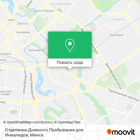 Карта Отделение Дневного Пребывания для Инвалидов