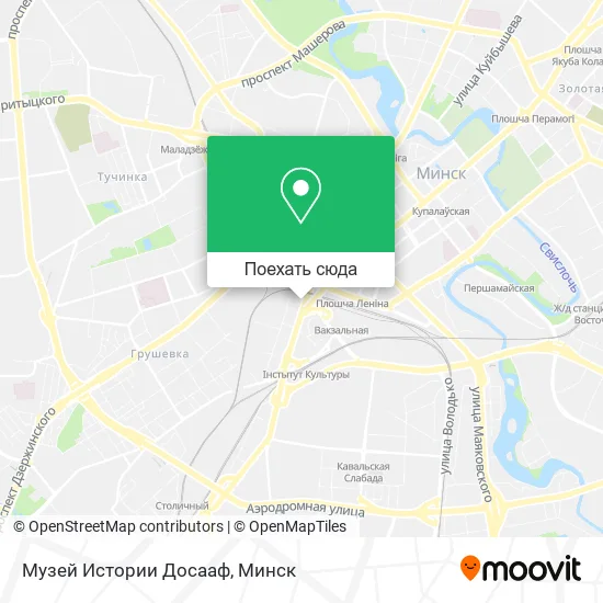 Карта Музей Истории Досааф