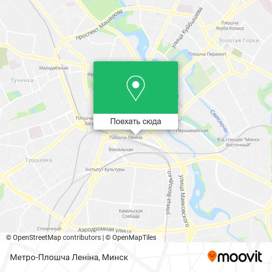 Карта Метро-Плошча Леніна