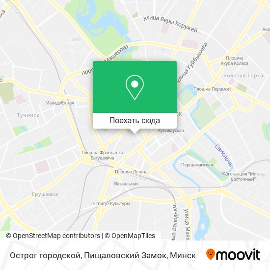 Карта Острог городской, Пищаловский Замок