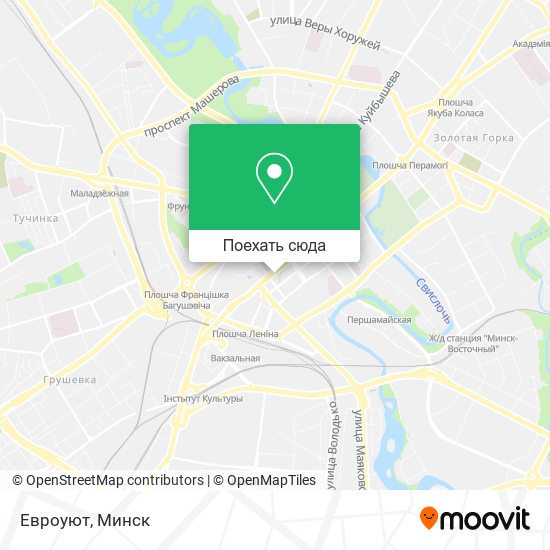 Карта Евроуют