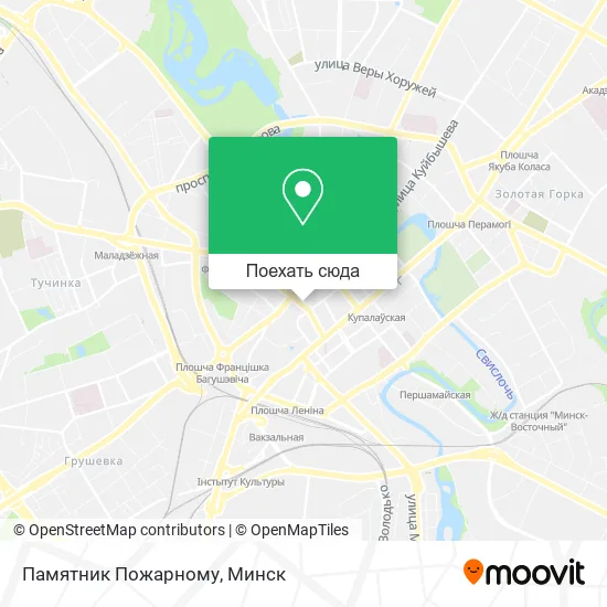 Карта Памятник Пожарному