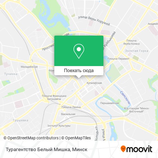 Карта Турагентство Белый Мишка