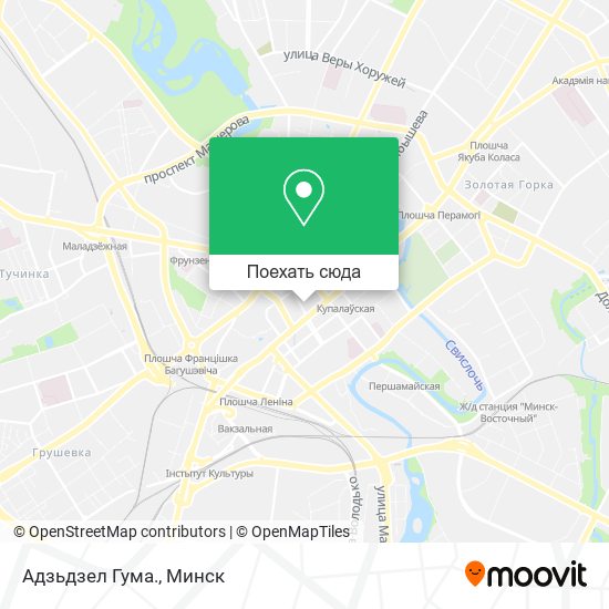 Карта Адзьдзел Гума.
