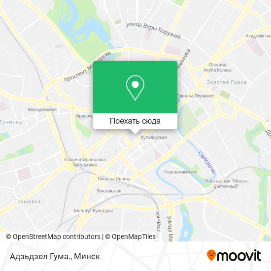 Карта Адзьдзел Гума.