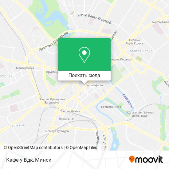Карта Кафе у Вдк