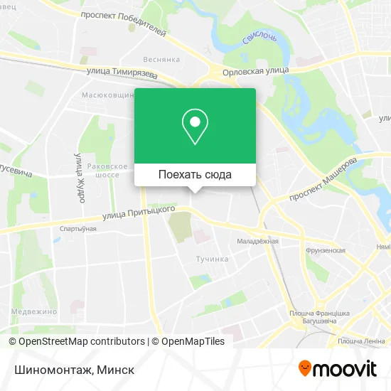 Карта Шиномонтаж