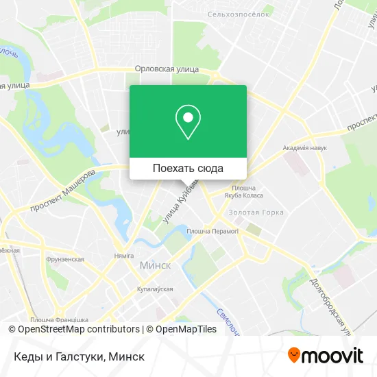 Карта Кеды и Галстуки