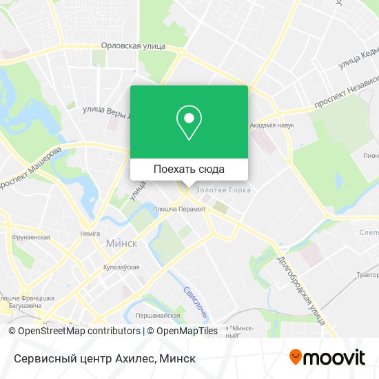 Карта Сервисный центр Ахилес