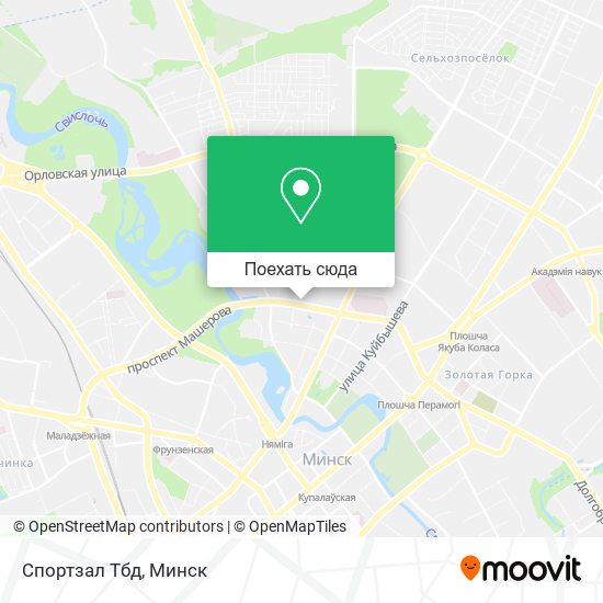 Карта Спортзал Тбд