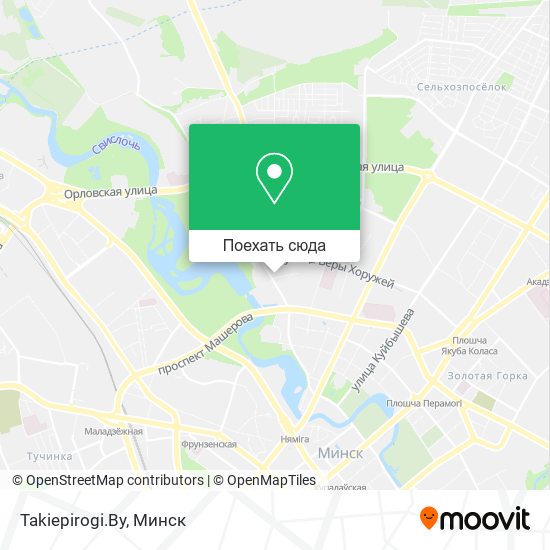Карта Takiepirogi.By