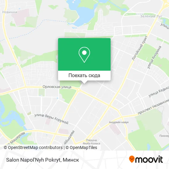 Карта Salon Napol'Nyh Pokryt