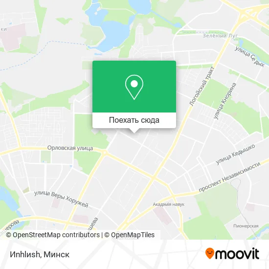 Карта Иnhlиsh